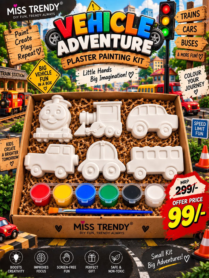 Vehicle Adventure DIY Painting Kit – Paint Your Own 6 Vehicles
