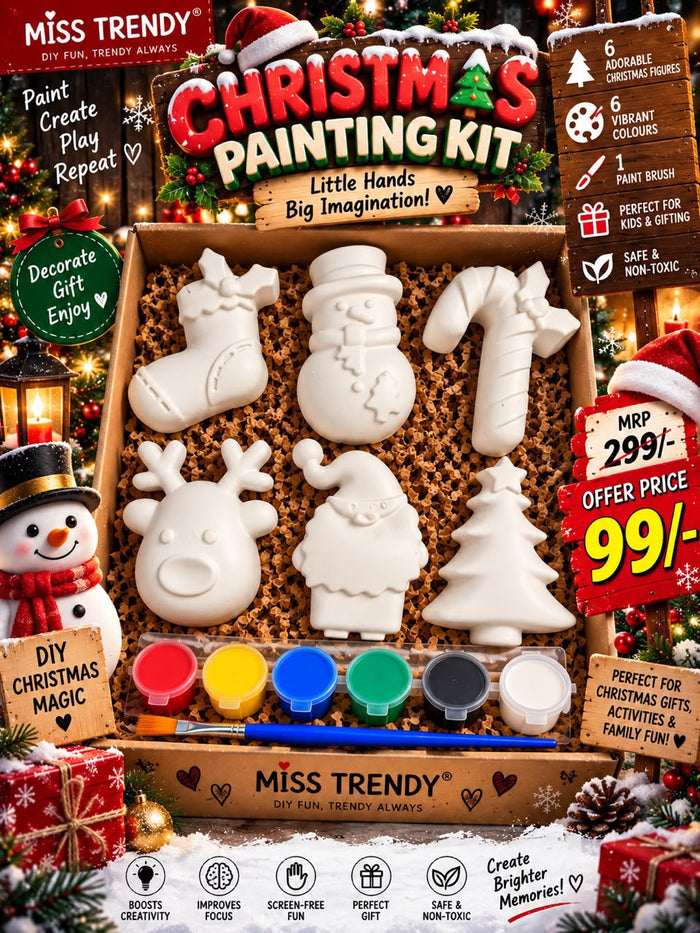 Christmas DIY Painting Kit – Paint Your Own 6 Decorations