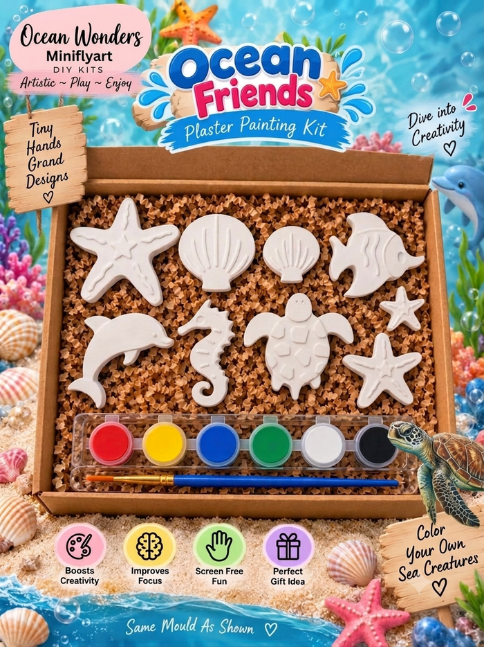 Ocean Friends DIY Painting Kit – Paint Your Own Sea Creatures